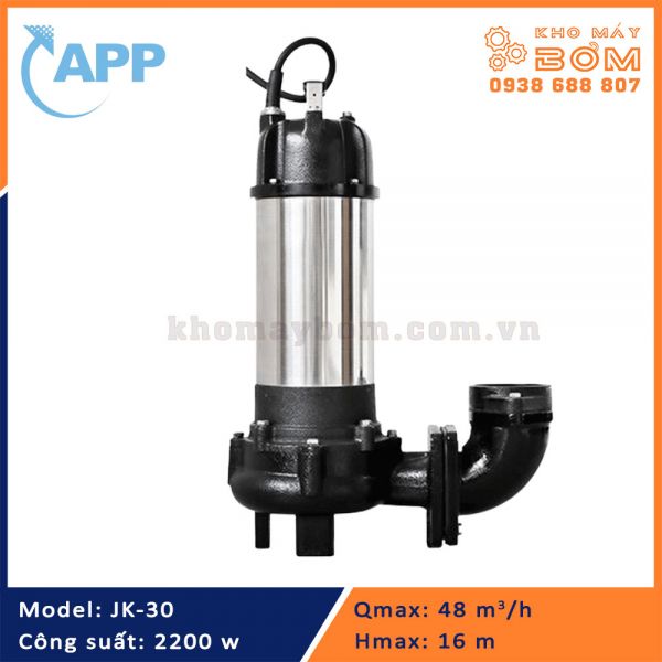 Máy bơm chìm hố móng APP JK- 30 (2.2KW)