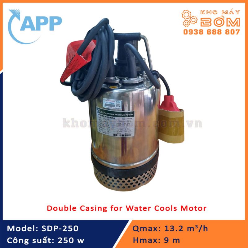 Máy bơm hóa chất, axit loãng APP SDP-250 (250w)