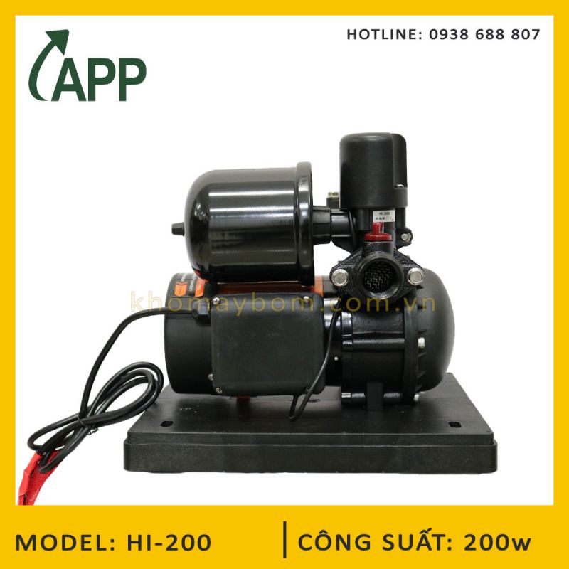 Máy bơm nước tăng áp điện tử APP HI-200 (200w)